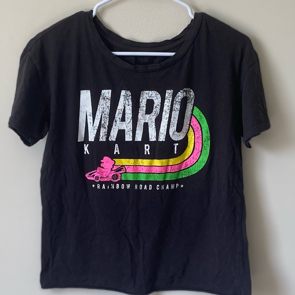 Mario Kart Rainbow Road Graphic Tee